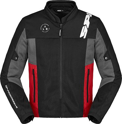 Spidi Corsa Net Windout, Textiljacke - Schwarz/Grau/Rot - XXL von Spidi