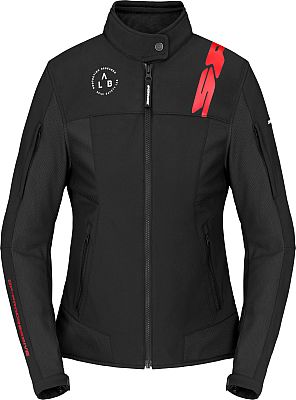 Spidi Corsa Tex, Textiljacke Damen - Schwarz/Rot - L von Spidi