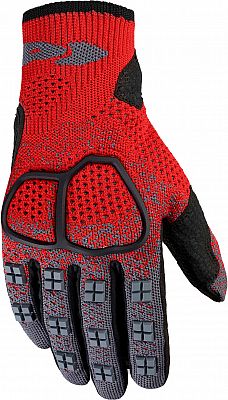 Spidi Cross Knit, Handschuhe - Rot/Schwarz/Grau - S von Spidi