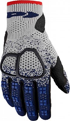 Spidi Cross Knit, Handschuhe - Schwarz/Grau/Blau - 3XL von Spidi