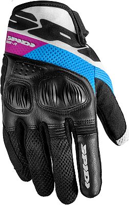 Spidi Flash-R Evo, Handschuhe Damen - Schwarz/Weiß/Pink/Hellblau - L von Spidi