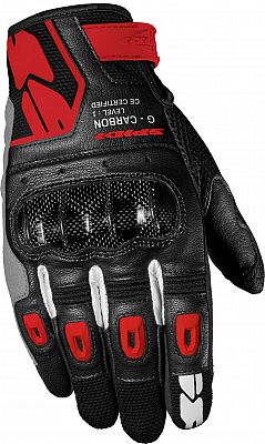 Spidi G-Carbon, Handschuhe - Schwarz/Rot - M von Spidi