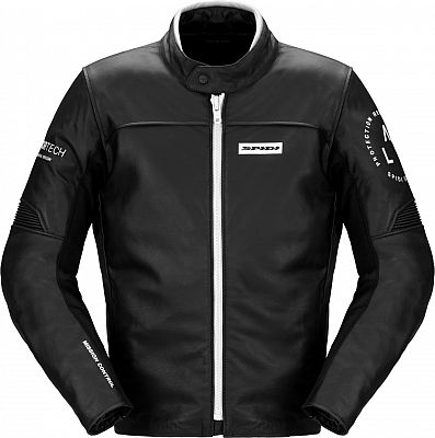 Spidi Genesis, Lederjacke - Schwarz/Weiß - 60 von Spidi