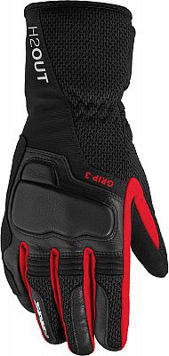 Spidi Grip 3, Handschuhe H2Out Damen - Schwarz/Rot - M von Spidi