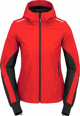 Spidi Hoodie Armor Light, Textiljacke Damen - Rot/Schwarz - M von Spidi