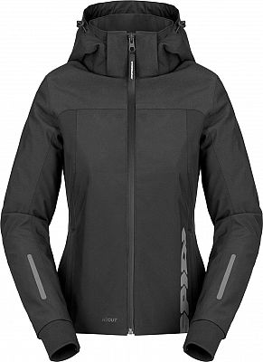 Spidi Hoodie II, Textiljacke H2Out Damen - Schwarz - L von Spidi