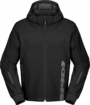 Spidi Hoodie II, Textiljacke H2Out - Schwarz/Grau - XL von Spidi