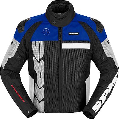 Spidi Progressive Net, Textiljacke H2Out - Schwarz/Weiß/Blau - M von Spidi