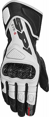 Spidi STR-6, Handschuhe - Schwarz/Weiß - 3XL von Spidi