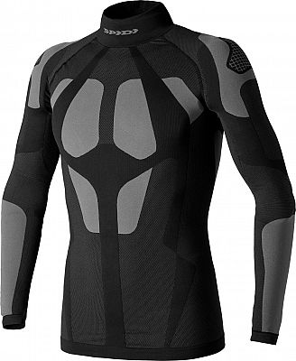 Spidi Seamless, Funktionsshirt langarm - Schwarz/Grau - S/M von Spidi