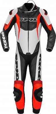 Spidi Sport Warrior Pro, Lederkombi 1tlg. perforiert - Schwarz/Rot - 46 von Spidi