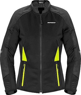 Spidi Super Net T321, Protektorenjacke Damen - Schwarz/Neon-Gelb - S von Spidi