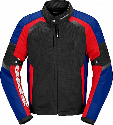 Spidi Tek Net, Textiljacke - Schwarz/Rot/Blau - 4XL von Spidi