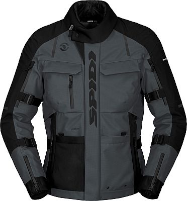 Spidi Tour Evo 2, Textiljacke H2Out - Schwarz/Dunkelgrau - 3XL von Spidi