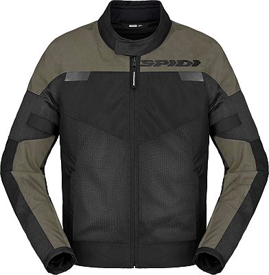 Spidi Tour Net, Textiljacke - Schwarz/Oliv - M von Spidi