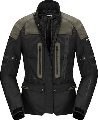 Spidi Traveler 3 Evo, Textiljacke H2Out Damen - Schwarz/Oliv - S von Spidi