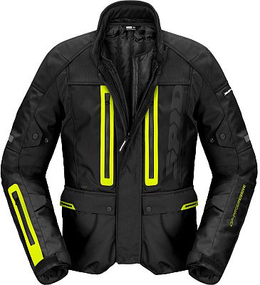 Spidi Traveler 3 Evo, Textiljacke H2Out - Schwarz/Neon-Gelb - XL von Spidi