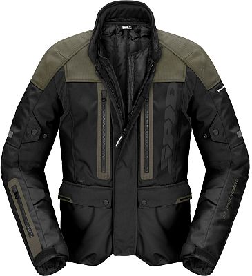 Spidi Traveler 3 Evo, Textiljacke H2Out - Schwarz/Oliv - L von Spidi