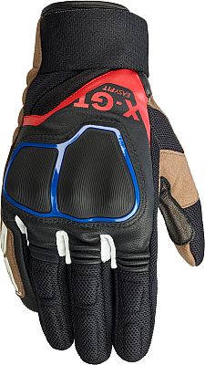 Spidi X-GT, Handschuhe - Schwarz/Braun/Rot/Blau - L von Spidi