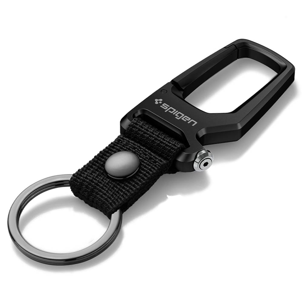 Spigen Karabiner, Auto Schlüsselanhänger, Flaschenöffner Keychain, Schlüsselhalter, Schlüsselring - Schwarz von Spigen