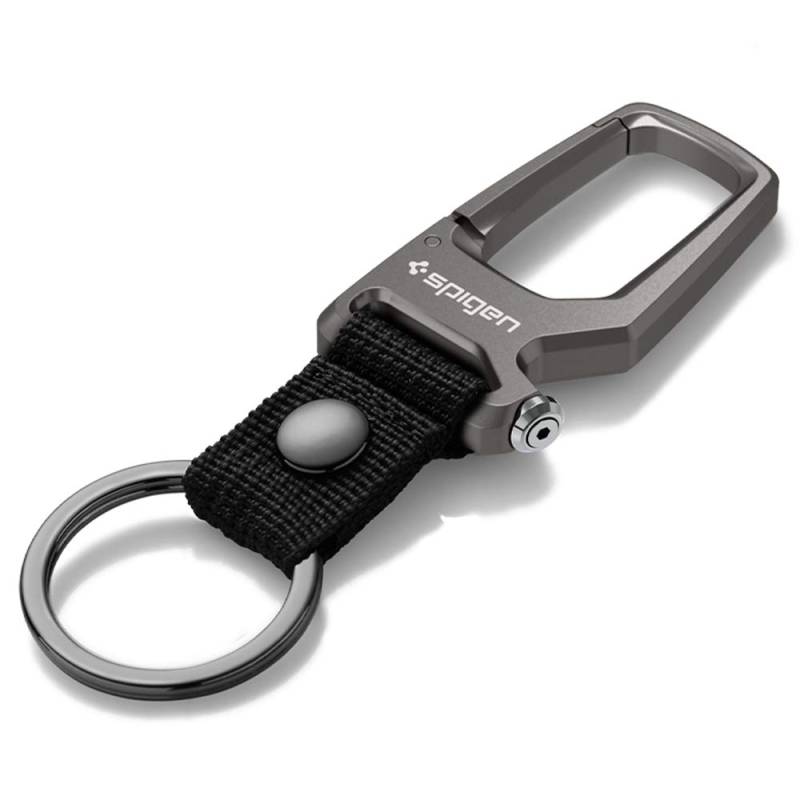 Spigen Karabiner Clip, Schlüsselanhänger Flaschenöffner, Schlüsselanhänger Ring, Schlüsselanhänger Clip, Schlüsselanhänger - Gunmetal von Spigen