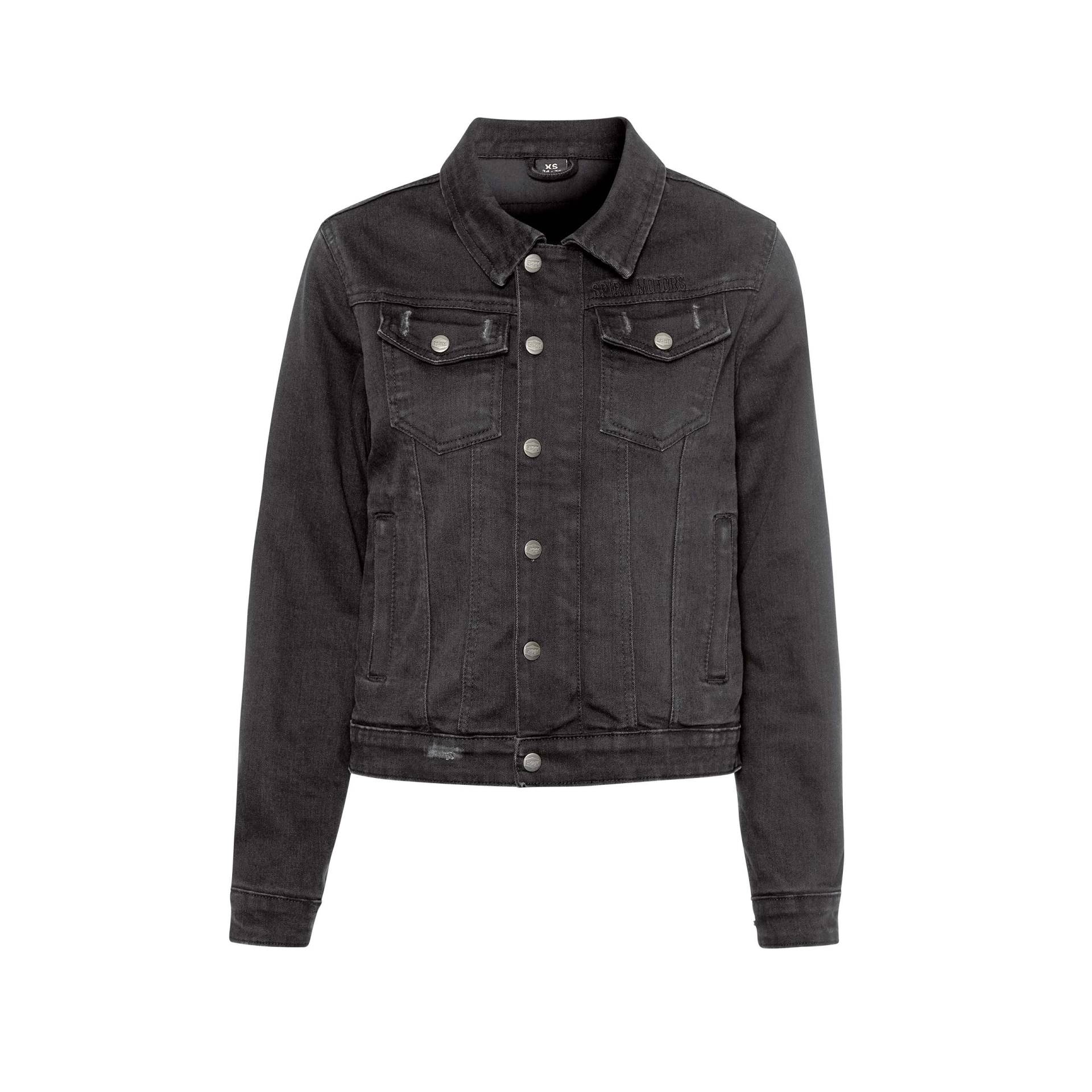 Spirit Motors Cool Jenna Damen Denimjacke schwarz L Damen von Spirit Motors