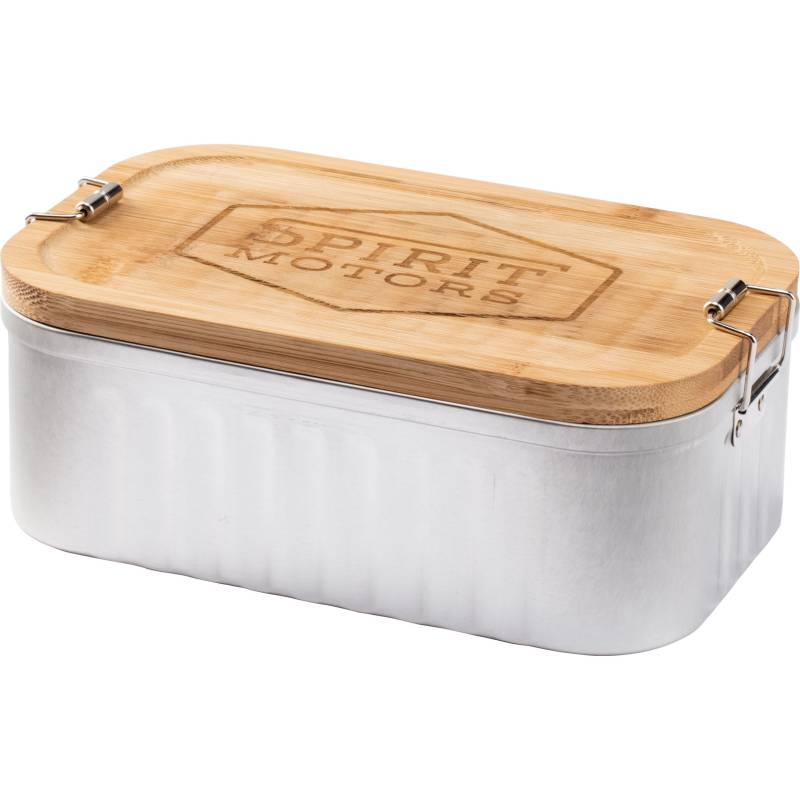 Spirit Motors Lunchbox Metall mit Bambusdeckel von Spirit Motors