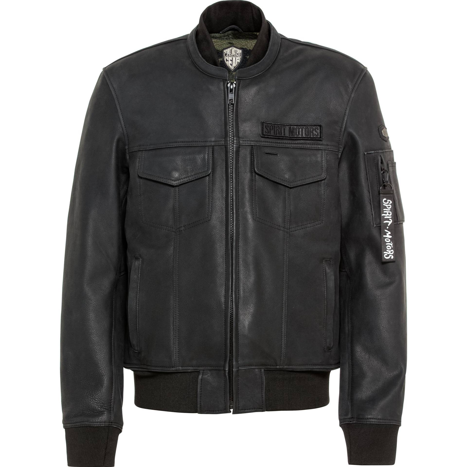 Spirit Motors Mad Jason Lederjacke schwarz 3XL Herren von Spirit Motors