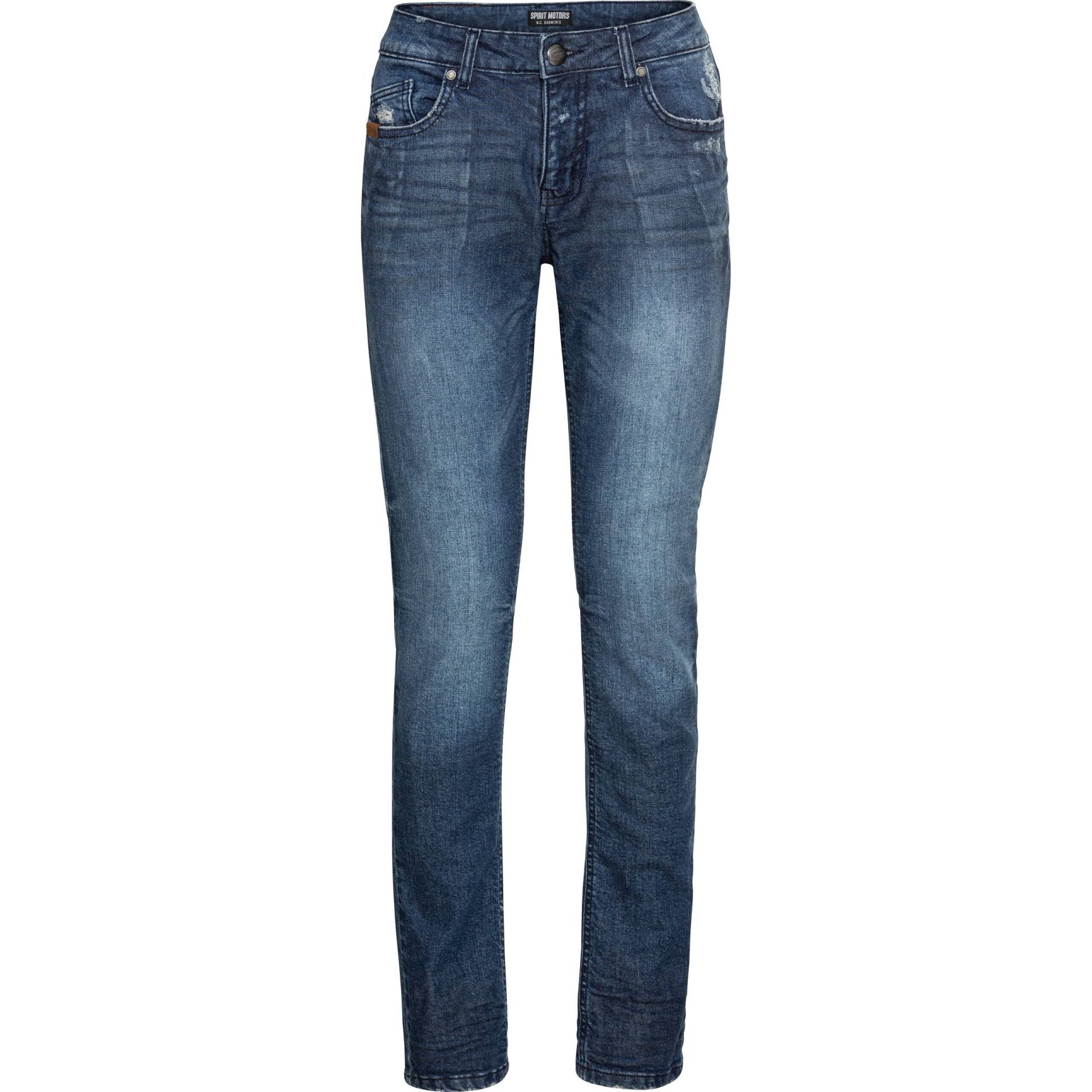 Spirit Motors Slim Mid Miley Damen Jeans blau 30/32 Damen von Spirit Motors