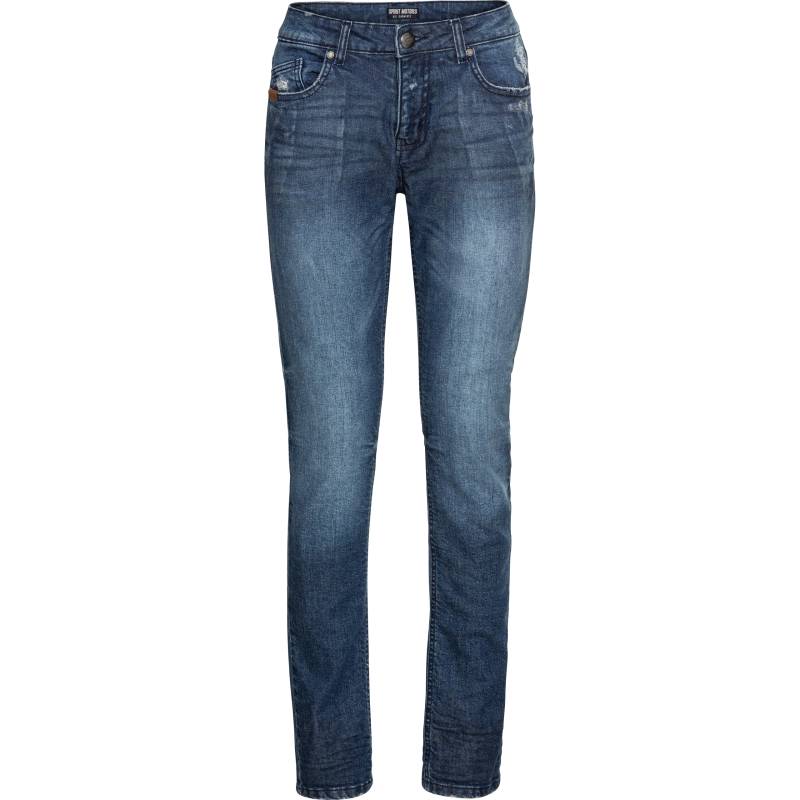 Spirit Motors Slim Mid Miley Damen Jeans blau 30/32 Damen von Spirit Motors