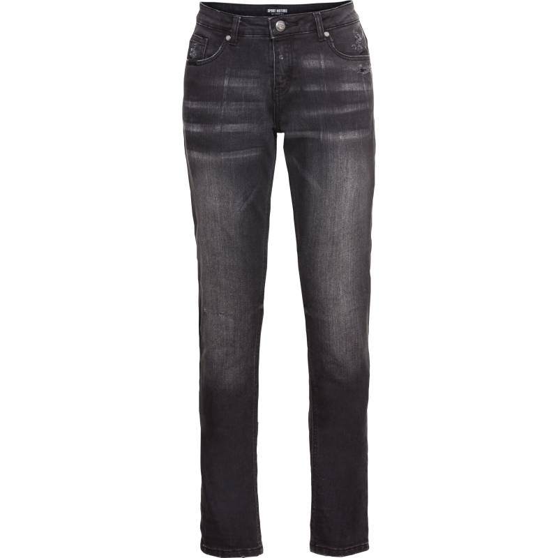 Spirit Motors Slim Mid Miley Damen Jeans schwarz 30/32 Damen von Spirit Motors