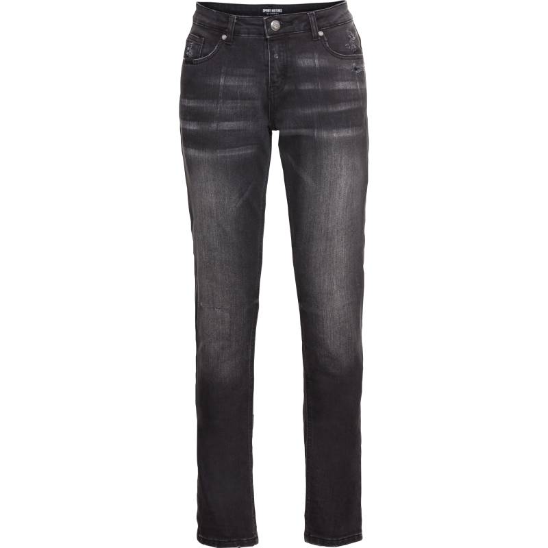 Spirit Motors Slim Mid Miley Damen Jeans schwarz 36/32 Damen von Spirit Motors