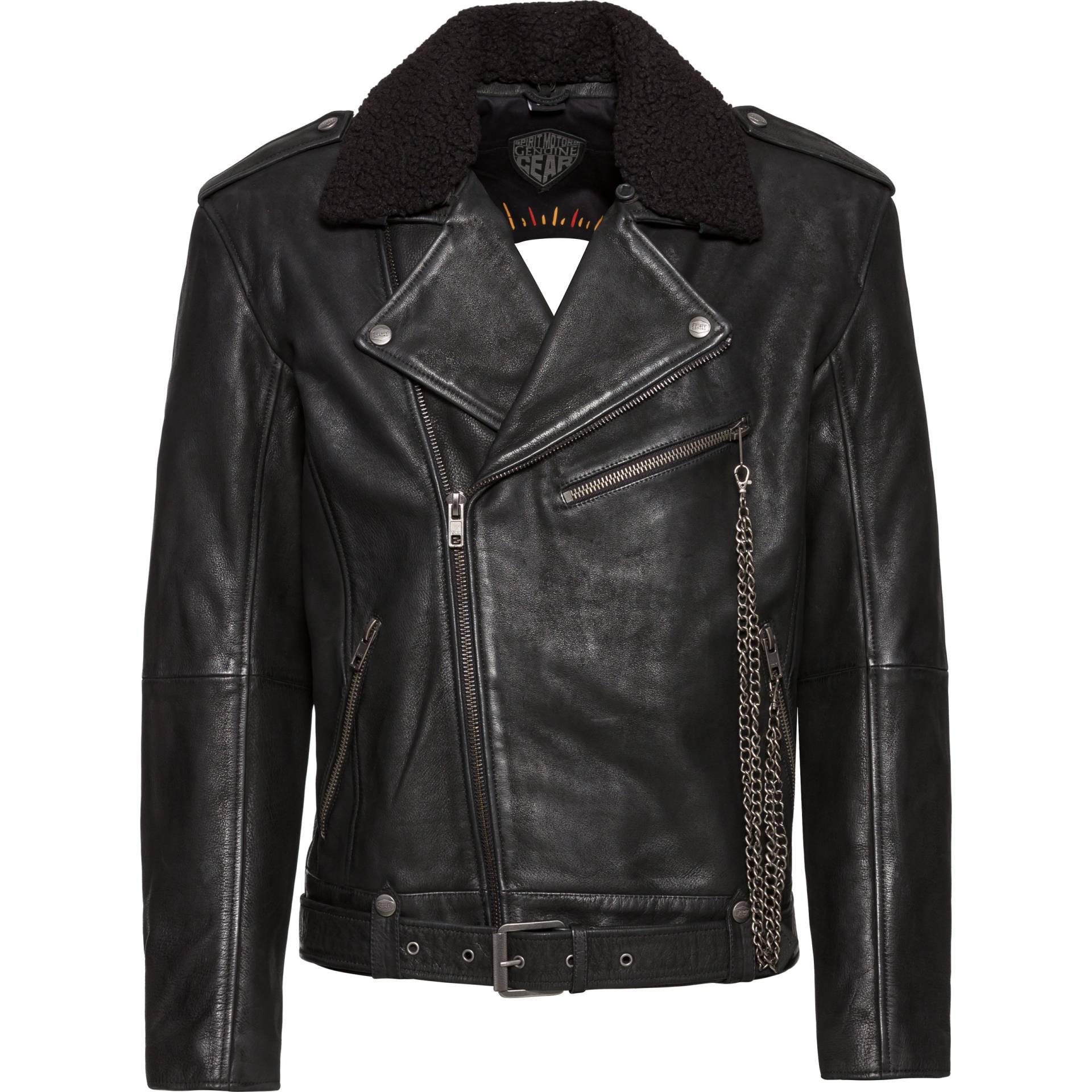 Spirit Motors Smoky Liam Lederjacke schwarz L Herren von Spirit Motors