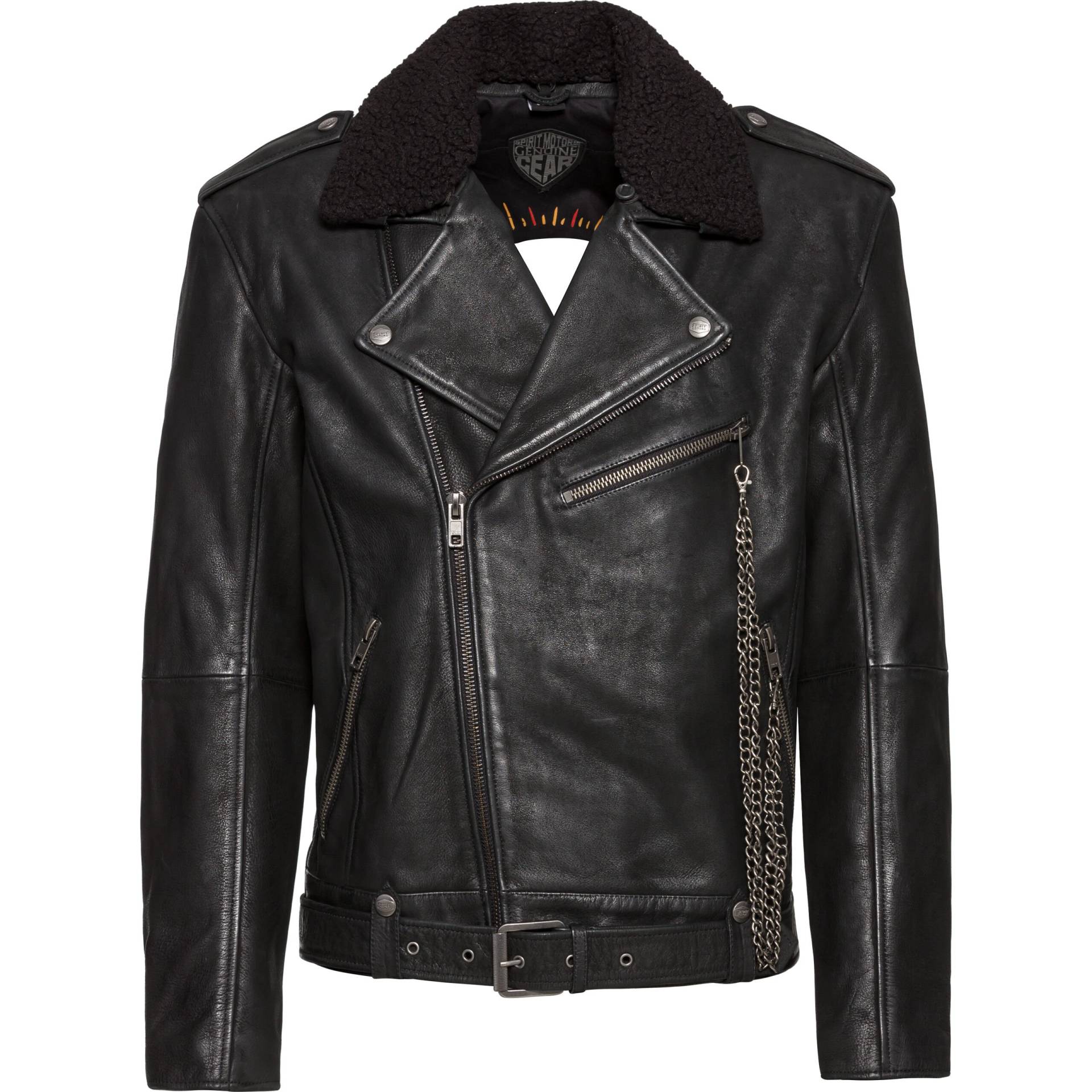 Spirit Motors Smoky Liam Lederjacke schwarz M Herren von Spirit Motors