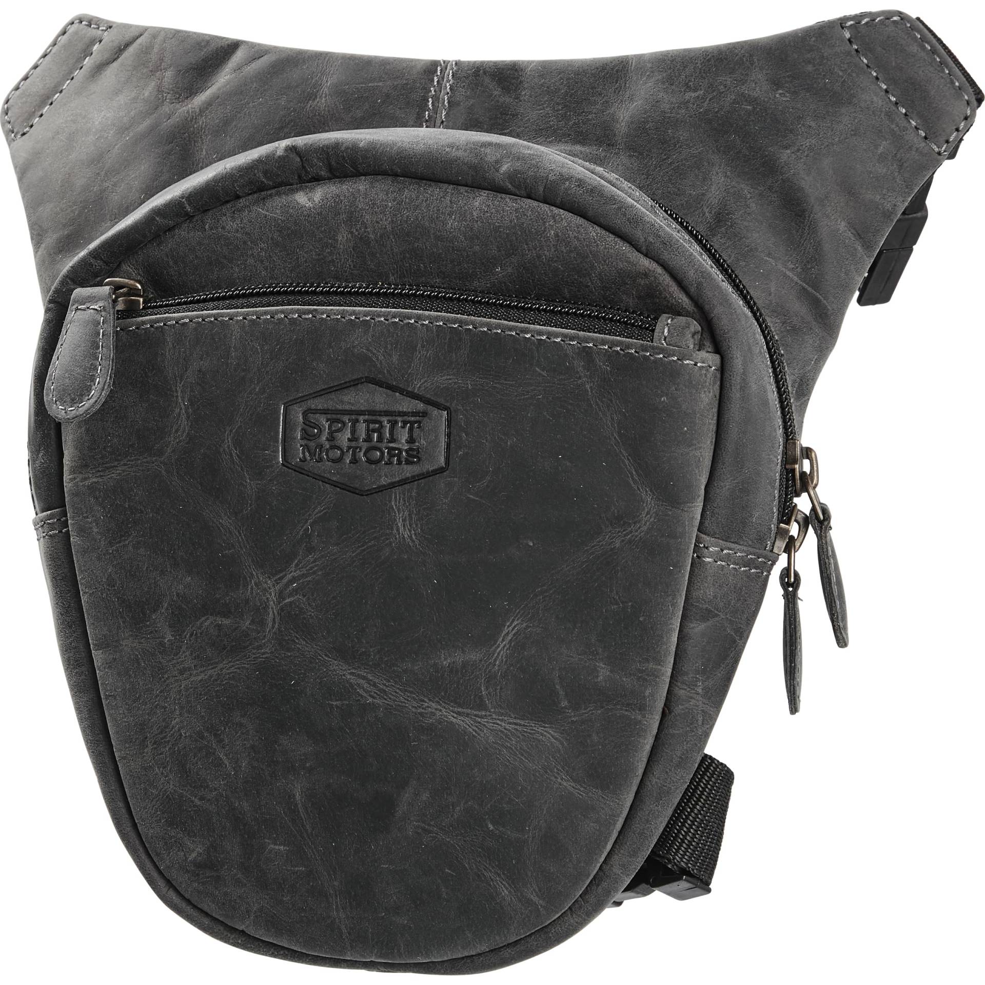 Spirit Motors Vintage Biker-Legbag - Robustes, gewachstes Leder, Universelle Beintasche von Spirit Motors