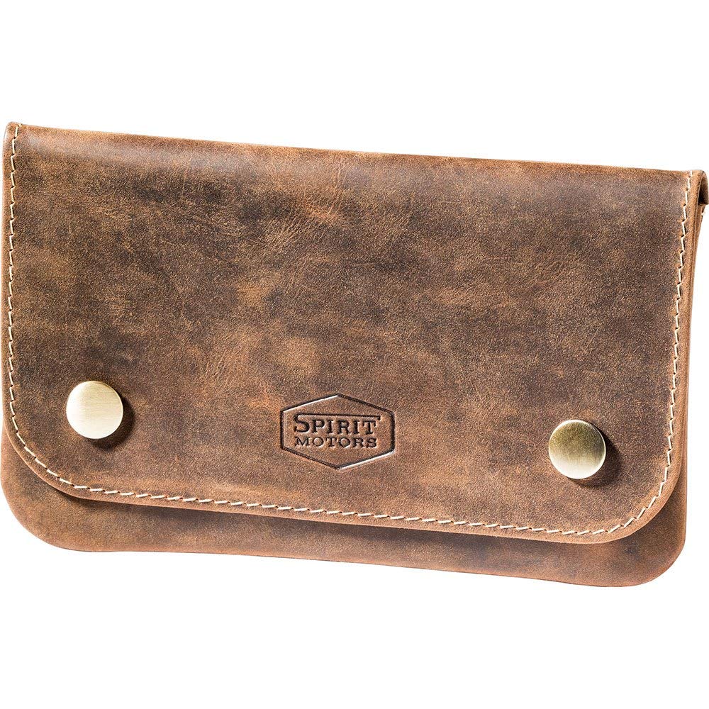 Spirit Motors Vintage Leder Gürteltasche - Praktisch und stilvoll, Ideal für Tabak - Handgefertigt aus Rindsleder von Spirit Motors