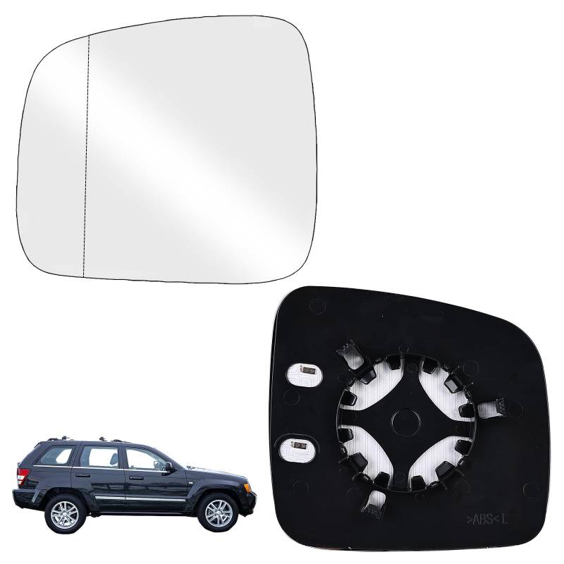 Sporgo Spiegelglas Ersatz für VW Transporter T5 2003-2009 & Caddy 2004-2010, Spiegelglas Links Beheizbar, 200 mm Ersatzspiegelglas, Außenspiegel Glas von Sporgo