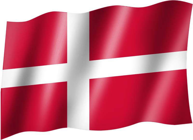 sportfanshop24 Flagge/Fahne DÄNEMARK Staatsflagge/Landesflagge/Hissflagge mit Ösen 150x90 cm, sehr Gute Qualität von Sportfanshop24