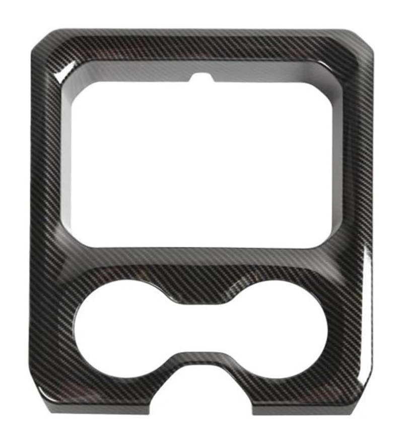 Auto Mittelkonsolen Armlehnen Für Dodge Für RAM 1500 2018 2019 2020 2021 2022 Auto Tasse Halter Lagerung Fach Panel Dekoration Abdeckung(Carbon Fiber Grain) von Spring talks