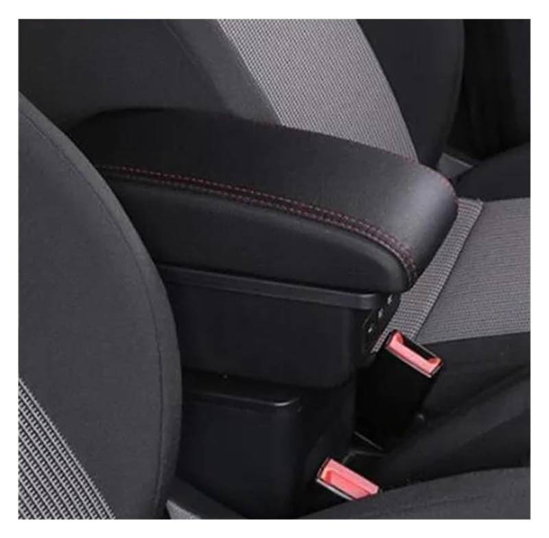 Auto Mittelkonsolen Armlehnen Für Kia Für Ray Auto Armlehne Box Auto Center Console Armlehne Storage Box Innen Nachrüstung Mit USB Zubehör(B1 3usb) von Spring talks