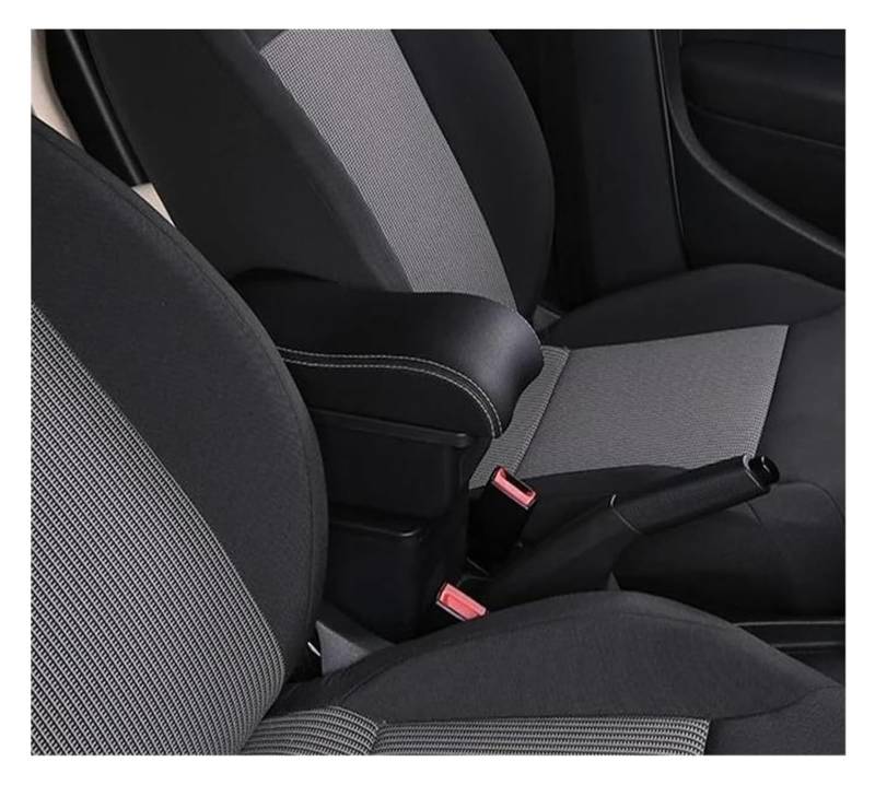 Auto Mittelkonsolen Armlehnen Für R&ENAULT Für Clio 4 Für Captur Für Clio 3 III IV Autoarmlehnen-Aufbewahrungsbox Mit USB-Multifunktionszubehör(A2 3 Usb,Black black) von Spring talks