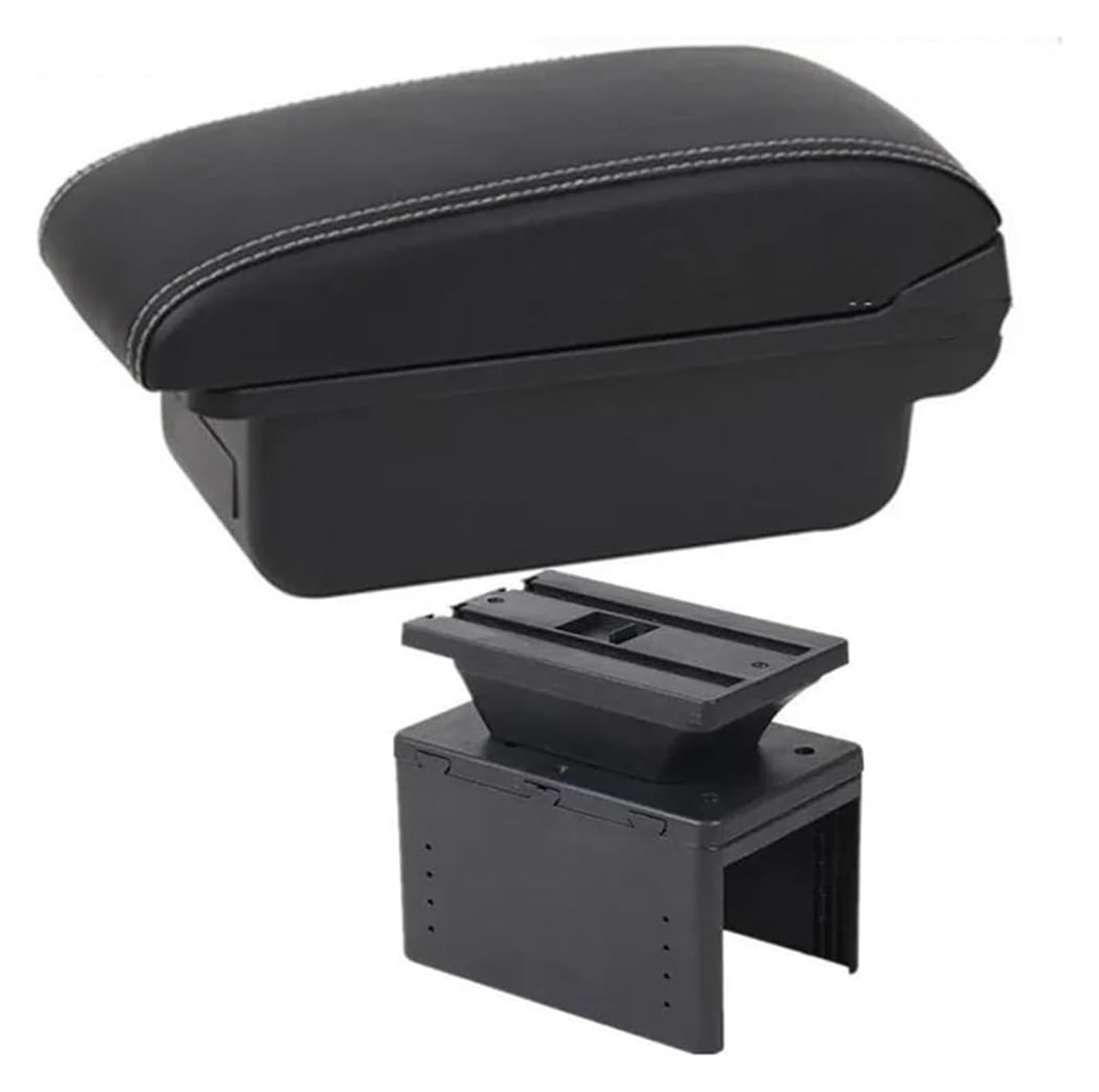 Auto Mittelkonsolen Armlehnen Für TT Coupe Center Console Storage Box Armlehne Auto Armlehne Interior Center Storage Box USB(A3 White Line No Usb) von Spring talks