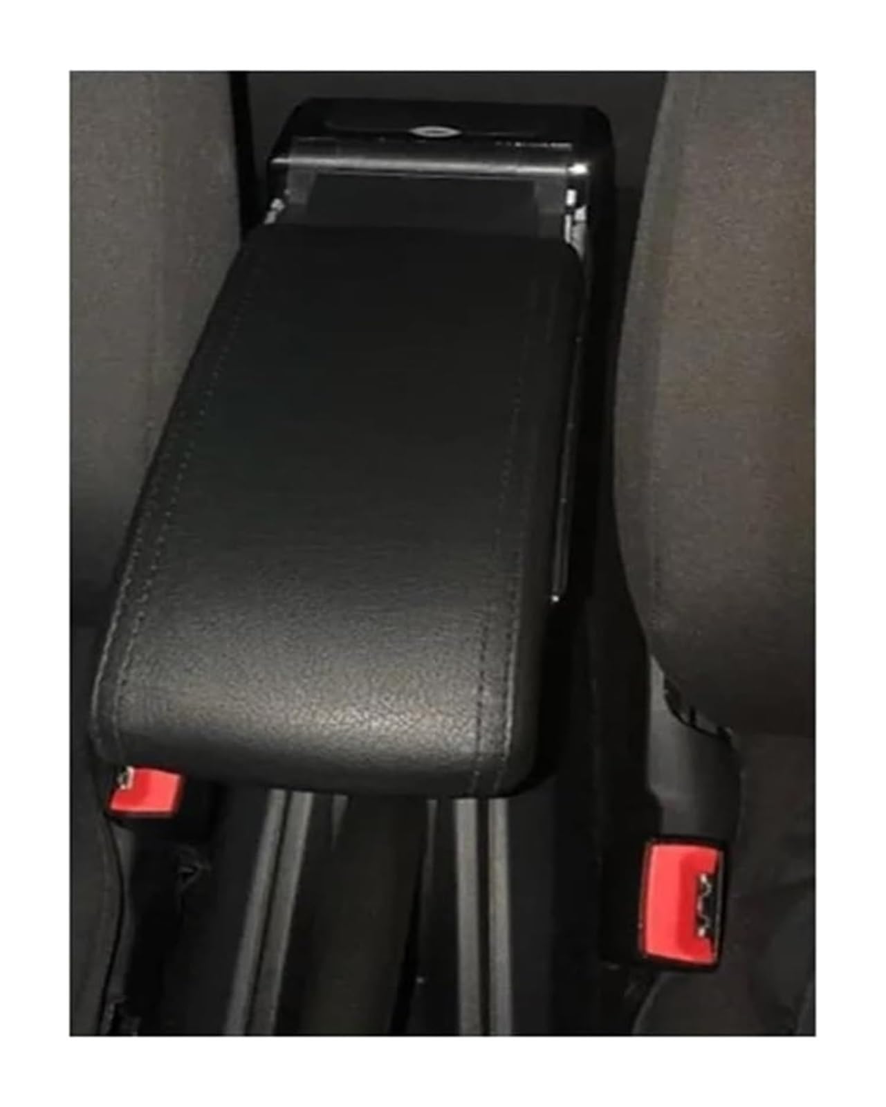 Auto Mittelkonsolen Armlehnen Für VW Für Polo Für Vento 2010 2011 2012 2013 2014 2015 2016 2017 2018 Armlehne Box Center Center Console Storage(B Style Black Line) von Spring talks