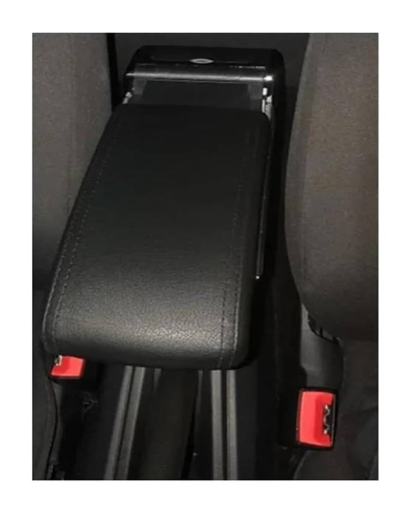 Auto Mittelkonsolen Armlehnen Für VW Für Polo Für Vento 2010 2011 2012 2013 2014 2015 2016 2017 2018 Armlehne Box Center Center Console Storage(B Style Black Line) von Spring talks