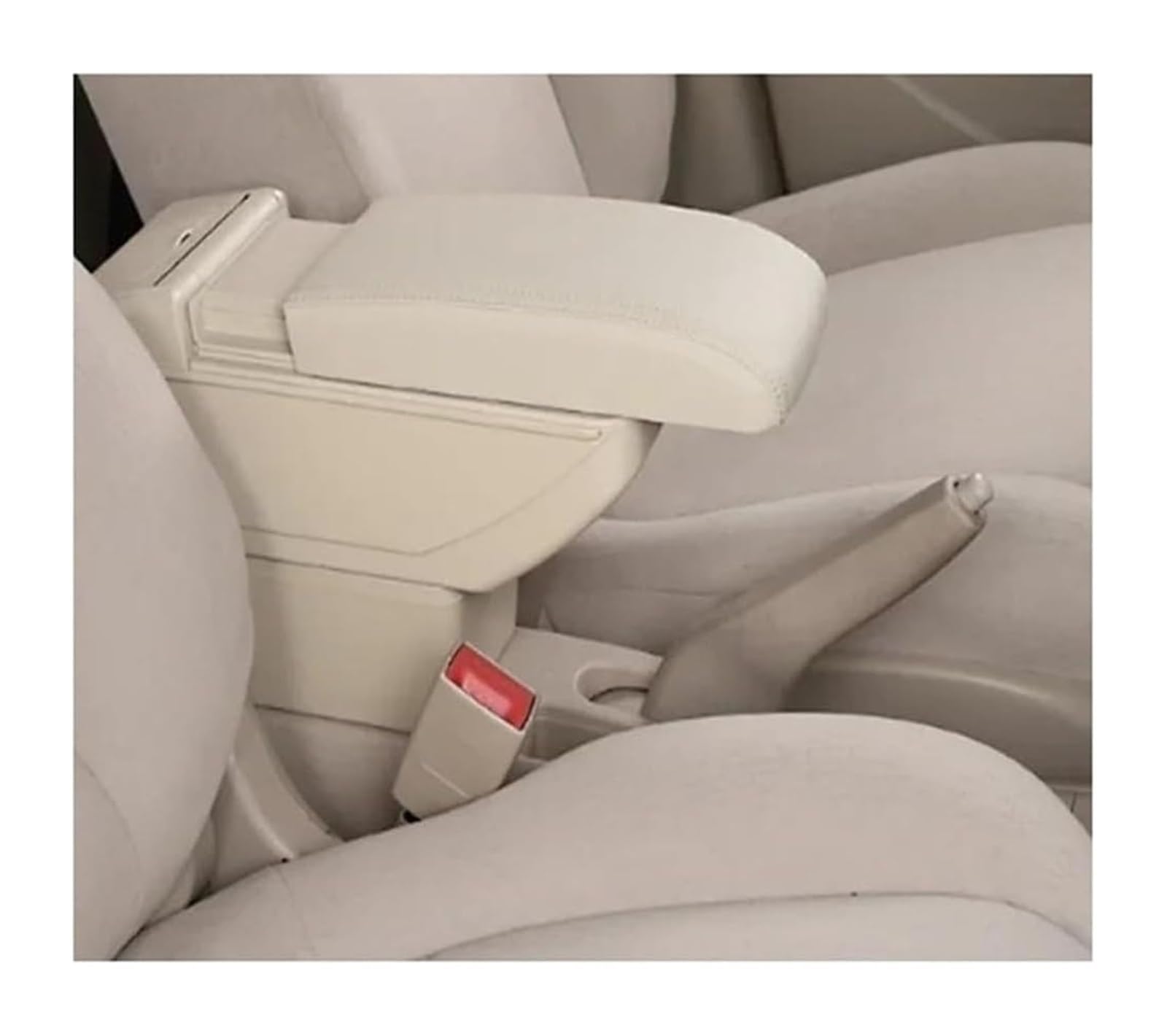 Auto Mittelkonsolen Armlehnen Für VW Für Polo Für Vento 2010 2011 2012 2013 2014 2015 2016 2017 2018 Armlehne Box Center Center Console Storage(B2 Style Beige) von Spring talks