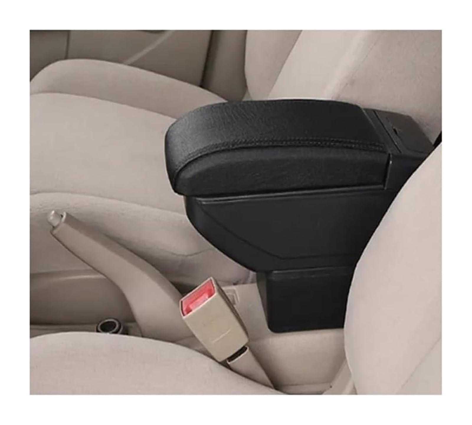 Auto Mittelkonsolen Armlehnen Für VW Für Polo Für Vento 2010 2011 2012 2013 2014 2015 2016 2017 2018 Armlehne Box Center Center Console Storage(B2 Style Black Line) von Spring talks