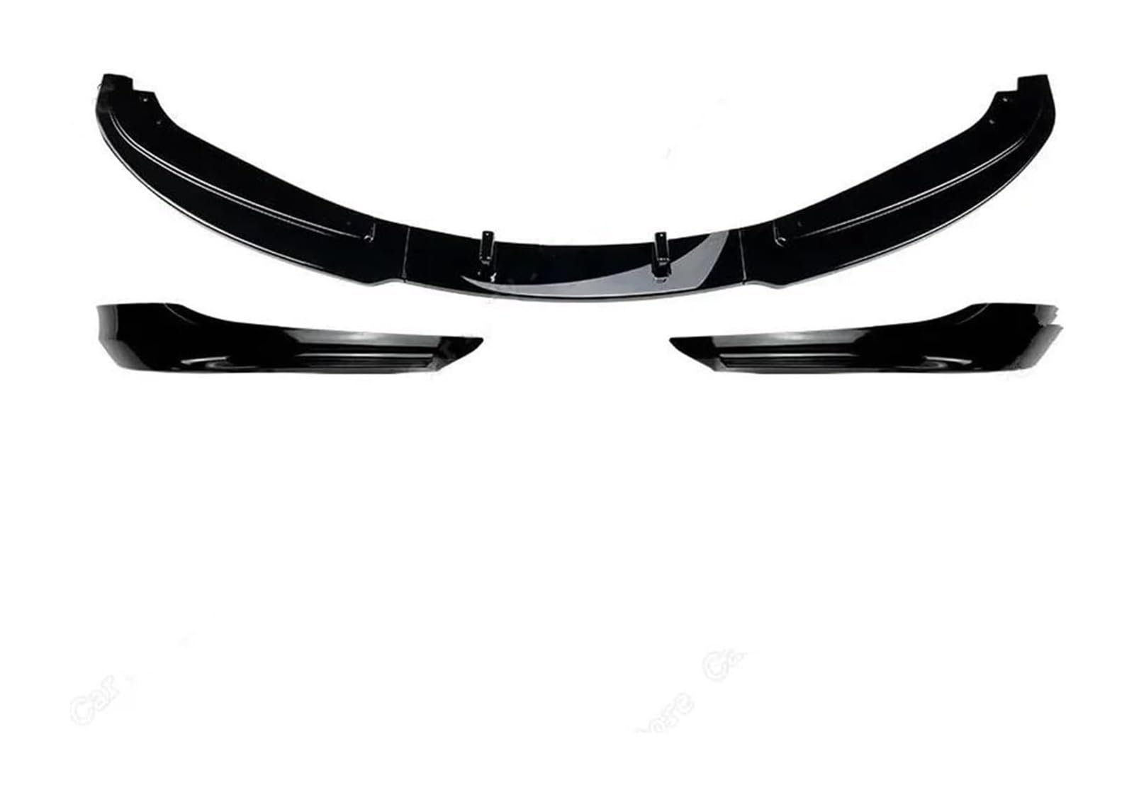 Frontspoiler Für B&MW 3 Serie E90 E91 320i 318i 320d Für LCI Auto Vordere Stoßstange Lip Diffusor Spoiler Splitter Tuning Body Kit 2009-2012(Gloss Black) von Spring talks