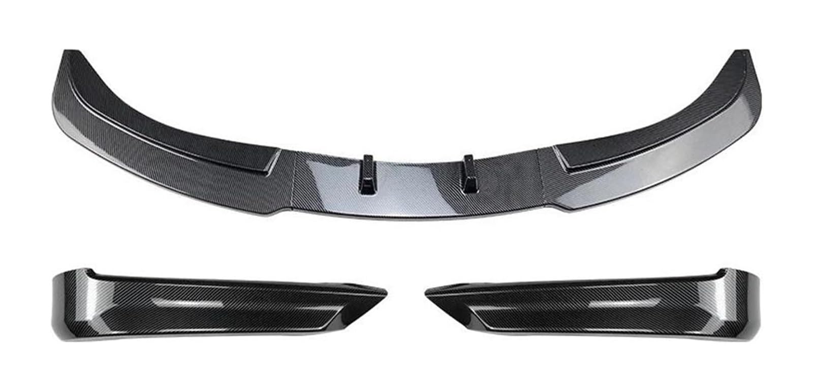 Frontspoiler Für B&MW 3er-Serie E90 E91 320i 330i Tech Für LCI 2009–2012 Frontstoßstangen-Seitensplitter-Abdeckung Luftauslass Ansaugspoiler Schutzverkleidung(1 Set Carbon Look) von Spring talks