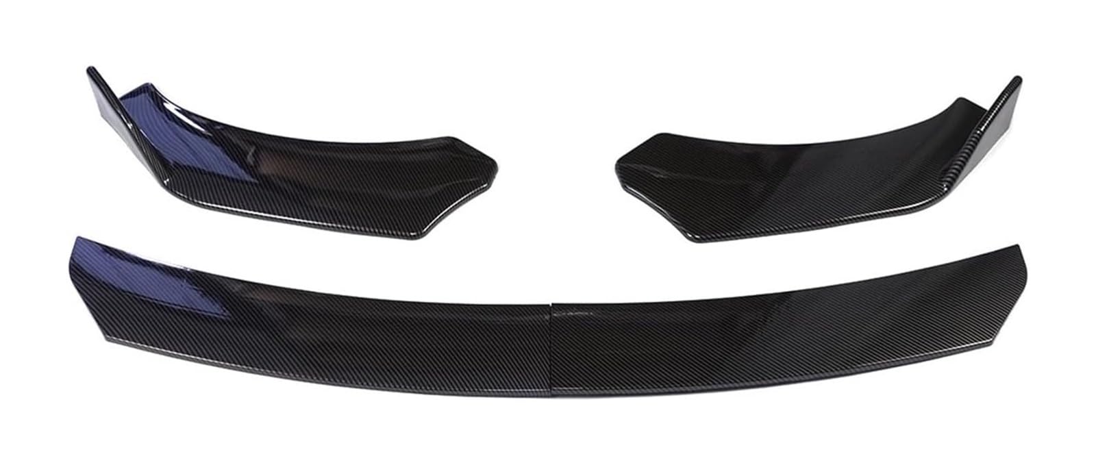 Frontspoiler Für B&MW Auto-Frontstoßstangen-Lippenkörper-Kit Spoiler-Splitter-Diffusor 4-teiliges Verstellbares Universal-Canard-Splitter-Frontspoiler(B-Style Carbon) von Spring talks