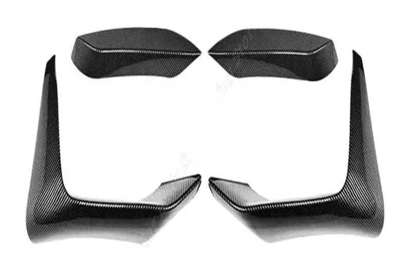 Frontspoiler Für B&MW F80 M3 F82 F83 M4 2014-2020 Frontschürze Lip Spoiler Seite Splitter Grill Trim Wind Messer Schutz BodyKits Frontspoiler(4Pcs Carbon Look) von Spring talks